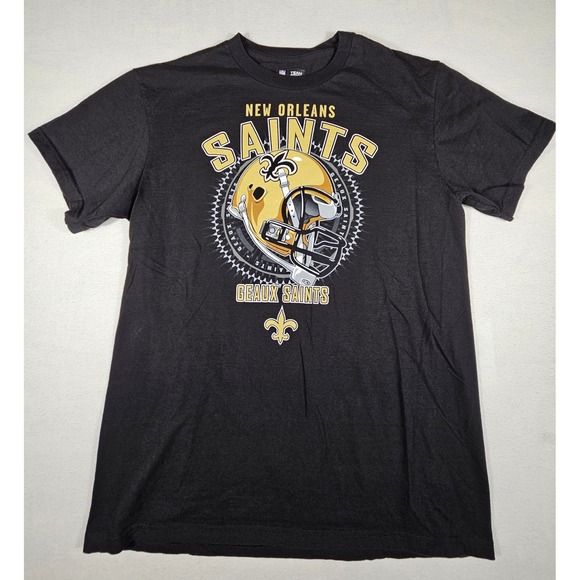 NFL Team Apparel New Orleans Saints 2012 Schedule T-Shirt Mens Large Black K917 - Picture 2 of 9